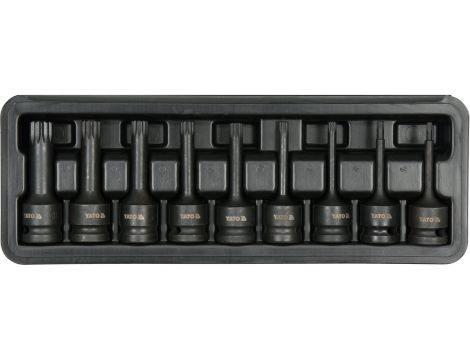 YATO - ZESTAW UDAR. KLUCZY TRZPIEŃ. SPLINE 9CZ - YT-10691
