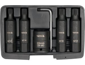 YATO - ZESTAW BITÓW UDAROWYCH SPLINE 3/4cal - YT-1157