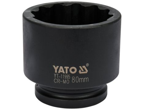 YATO - NASADKA UDAROWA 1" 12 KĄTNA 80mm - YT-11995