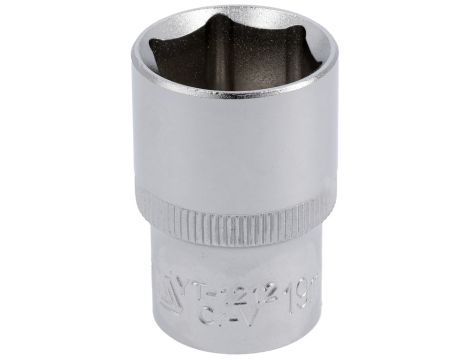 YATO - NASADKA 19MM 1/2"6-KĄT. CV KRÓTKA - YT-1212