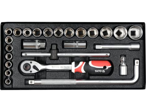 YATO - ZESTAW NARZĘDZIOWY 25CZ. 1/2" - YT-12671