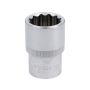 YATO - NASADKA 18MM 1/2"  12-KĄT. CV  KRÓTKA - YT-1280 - 2