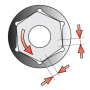 YATO - NASADKA 13MM 1/4" 6-KĄT. CV KRÓTKA - YT-14129 - 3