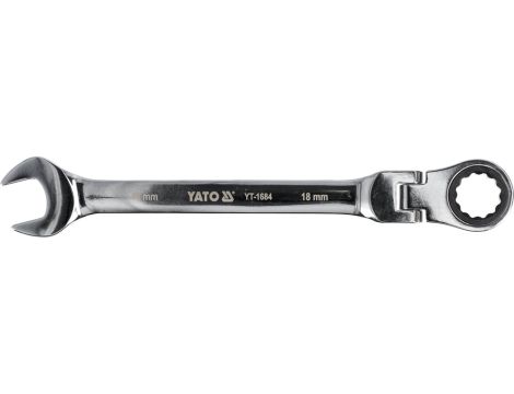 YATO - KLUCZ PŁ-OC Z GRZECHOTKĄ I PRZEG. 18MM - YT-1684
