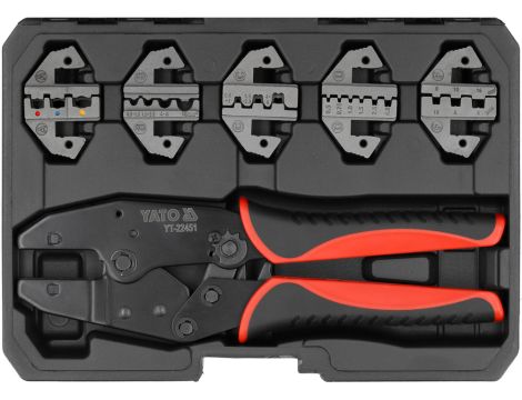 YATO - ZESTAW DO ZACISKANIA KONEKTORÓW 5 MATRYC - YT-22451