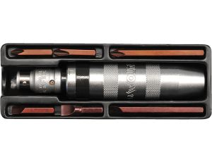 YATO - WKRĘTAK UDAROWY Cr-V + 6 BITÓW - YT-2801