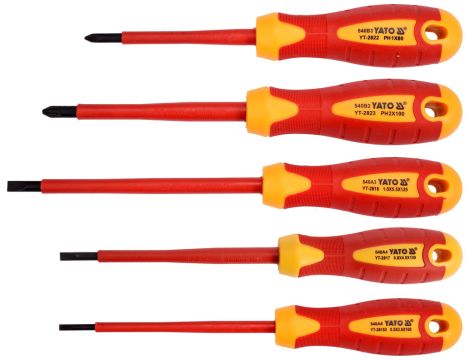 YATO - ZESTAW WKRĘTAKÓW IZOLOWANYCH 5SZT - YT-2827