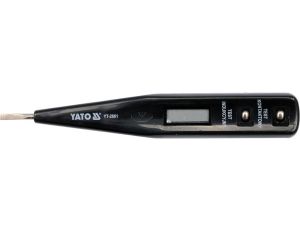YATO - PRÓBNIK NAPIĘCIA 12-250V LCD - YT-2861