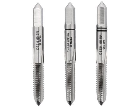 YATO - GWINTOWNIK RĘCZNY M6 /3SZT HSS M2 - YT-2933