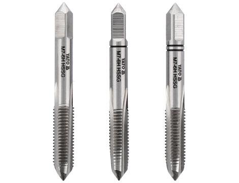 YATO - GWINTOWNIK RĘCZNY M7 / 3SZT HSS M2 - YT-2934