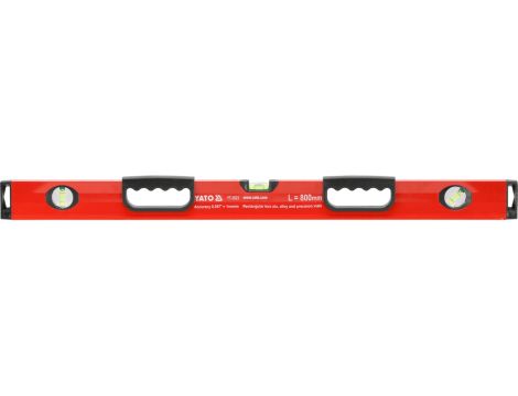 YATO - POZIOMNICA 800MM 3-LIBELKI 2-UCHWYTY - YT-3023