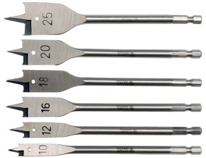 YATO - ZESTAW WIERTEŁ ŁOPATKOWYCH 6CZ. 10-25MM - YT-3258