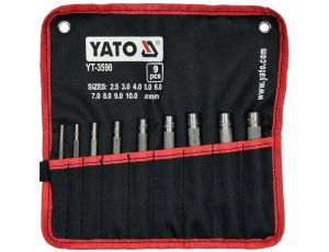 YATO - ZESTAW PRZEBIJAKÓW DO SKÓRY 9CZ. - YT-3590