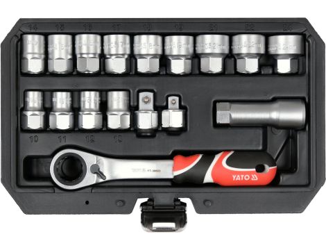 YATO - ZESTAW NASADEK PRZELOT. SPLINE 3/8"1/2" - YT-38653