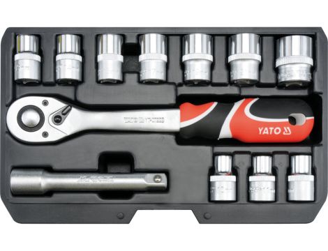YATO - ZESTAW NARZĘDZIOWY 1/2" 12 CZĘŚCI XS - YT-38671
