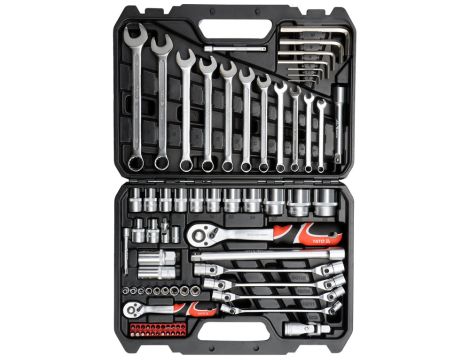 YATO - ZESTAW NARZĘDZIOWY 1/2" 77 CZĘŚCI L - YT-38781