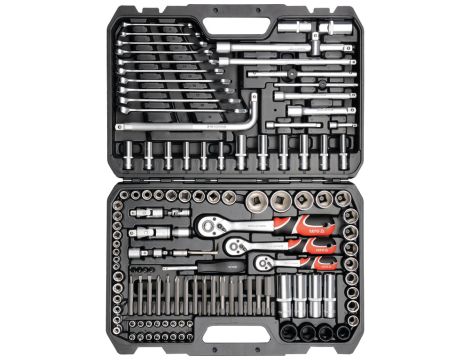 YATO - ZESTAW NARZĘDZIOWY 1/2'' 128CZ. XL - YT-38872
