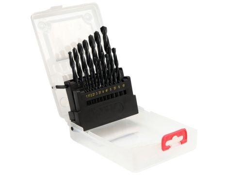 YATO - ZESTAW WIERTEŁ DO METAL.HSS 19SZT 1-10MM - YT-4462 - 2