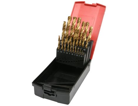 YATO - ZESTAW WIERTEŁ DO MET.HSS-TiN 25SZT 1-13 - YT-44676