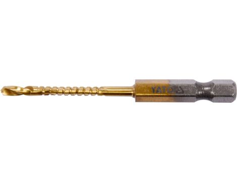 YATO - WIERTŁO FREZ DO METALU 3,0MM HSS-TiN HEX - YT-44820