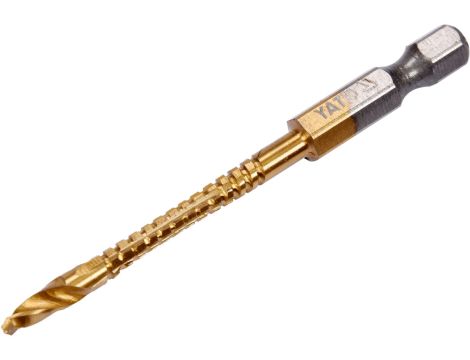 YATO - WIERTŁO FREZ DO METALU 4,0MM HSS-TiN HEX - YT-44821 - 2