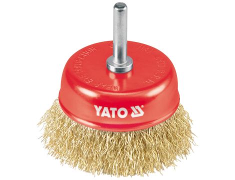 YATO - SZCZOTKA CZOŁOWA Z TRZPIENIEM 75MM - YT-4750