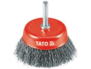 YATO - SZCZOTKA CZOŁOWA Z TRZPIENIEM 75MM INOX - YT-4751