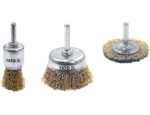 YATO - ZESTAW 3SZT SZCZOTEK MOSIĘŻNYCH - YT-4755