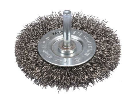 YATO - SZCZOTKA TARCZOWA Z TRZPIENIEM 75MM INOX - YT-47568