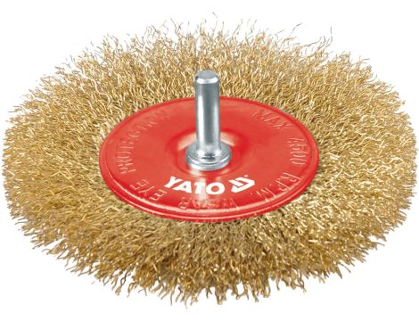 YATO - SZCZOTKA TARCZOWA Z TRZPIENIEM 100MM - YT-4757