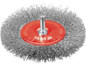 YATO - SZCZOTKA TARCZOWA Z TRZPIEN. 100MM INOX - YT-4758