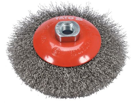 YATO - SZCZOTKA TARCZOWA 125MM M14 INOX - YT-47612