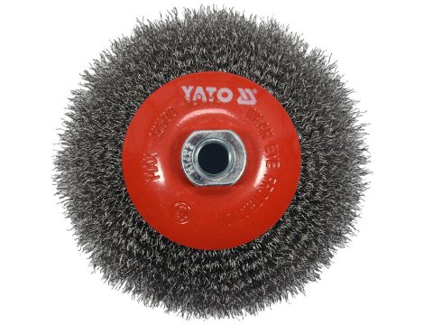 YATO - SZCZOTKA TARCZOWA 125MM M14 INOX - YT-47612 - 2