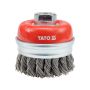YATO - SZCZOTKA CZOŁOWA, 75mm, GWINT, INOX - YT-4768 - 3