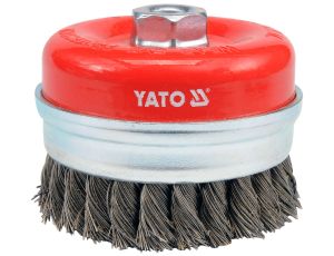 YATO - SZCZOTKA CZOŁ GWINTEM, 100mm DRUT SPLAT - YT-4769 - image 2