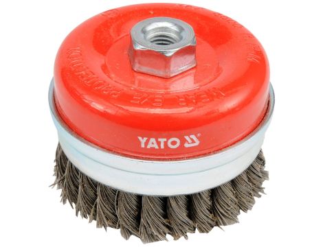 YATO - SZCZOTKA CZOŁ GWINTEM, 100mm DRUT SPLAT - YT-4769