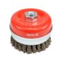 YATO - SZCZOTKA CZOŁ GWINTEM, 100mm DRUT SPLAT - YT-4769 - 2