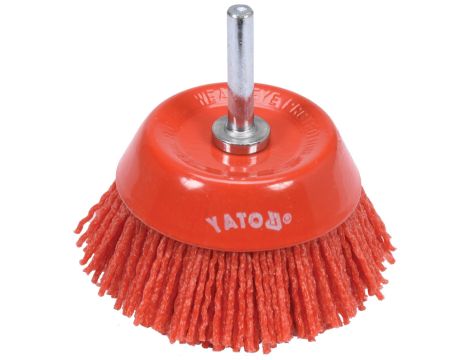 YATO - SZCZOTKA TARCZOWA  75MM NYLON TRZPIEŃ - YT-47782
