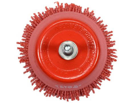 YATO - SZCZOTKA TARCZOWA  75MM NYLON TRZPIEŃ - YT-47782 - 2