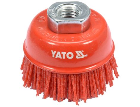 YATO - SZCZOTKA TARCZOWA 65MM M14 NYLON RED - YT-47785