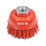YATO - SZCZOTKA TARCZOWA 65MM M14 NYLON RED - YT-47785 - 2