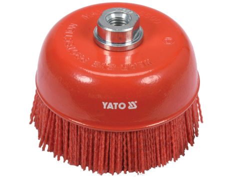 YATO - SZCZOTKA TARCZOWA 125MM M14 NYLON RED - YT-47787