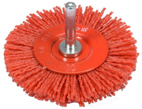 YATO - SZCZOTKA TARCZ. Z TRZPIENIEM 75MM NYLON - YT-47791