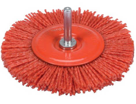 YATO - SZCZOTKA TARCZOWA  TRZPIEŃ 100MM NYLON - YT-47792