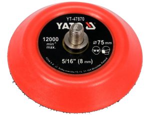 YATO - TALERZ POLERSKI 75MM Z RZEPEM, 5/16 - YT-47870
