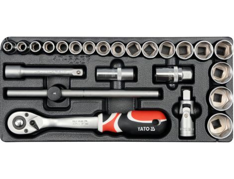 YATO - WKŁAD DO SZUFLADY ZESTAW NARZ.1/2" 24CZ. - YT-5537