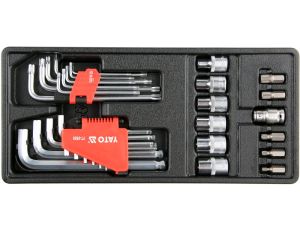 YATO - WKŁAD DO SZUFLADY HEX,TORX, NASADKI 31CZ - YT-55451