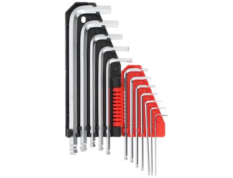 YATO - KLUCZY IMBUS KULKA, CALOWE DŁUGIE 12SZT - YT-5837 - 2