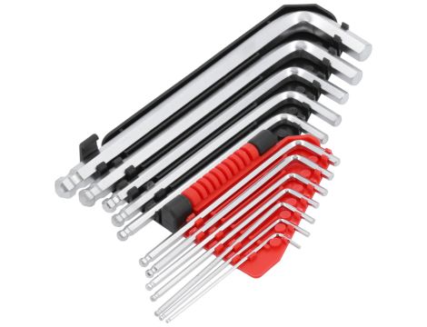 YATO - KLUCZY IMBUS KULKA, CALOWE DŁUGIE 12SZT - YT-5837 - 3