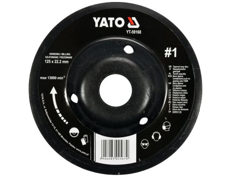 YATO - TARNIK WYPUKŁY 125mm NR1 - YT-59168